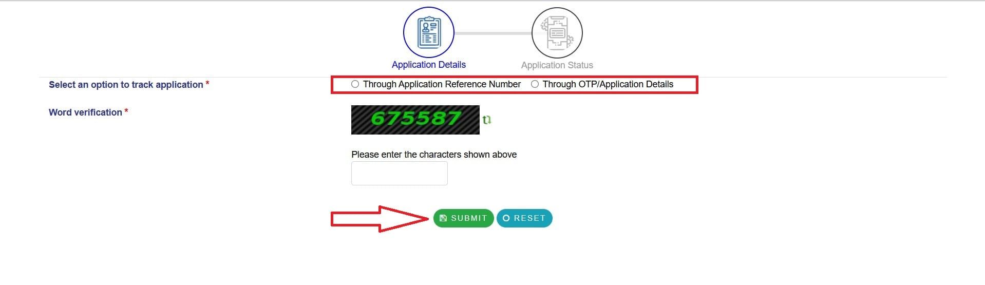 FILL DETAIL AND CLICK ON SUBMIT BUTTON